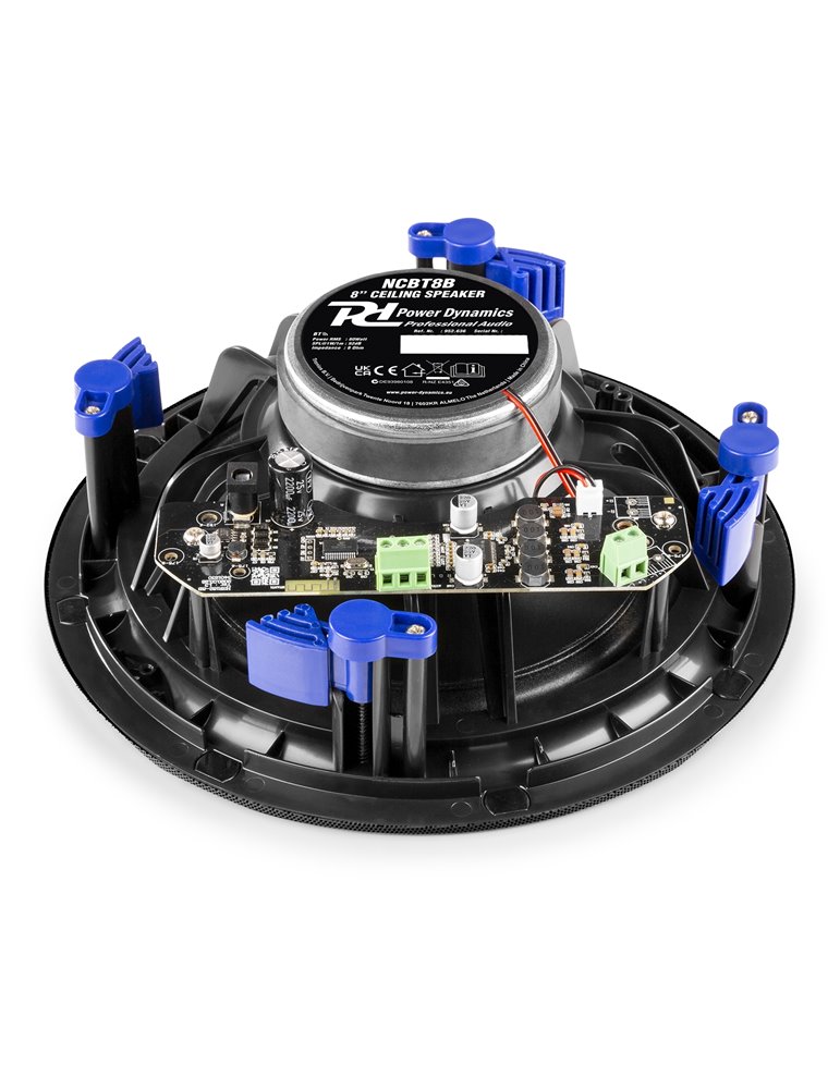 NCBT8B Conjunto altavoces de techo de bajo perfil amplificados BT 8" Negro