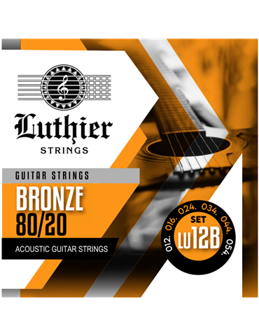 Juego Cuerdas Guitarra Acústica Luthier LU-12B Bronze 80/20 012/054