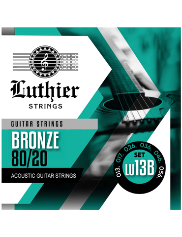 Juego Cuerdas Guitarra Acústica Luthier LU-13B Bronze 80/20 013/056
