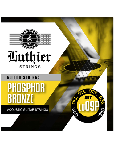 Juego Cuerdas Guitarra Acústica Luthier LU-9P Phosphor Bronze 009/046
