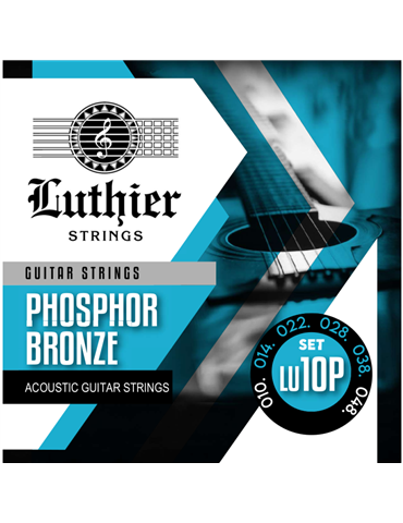 Juego Cuerdas Guitarra Acústica Luthier LU-10P Phosphor Bronze 010/048