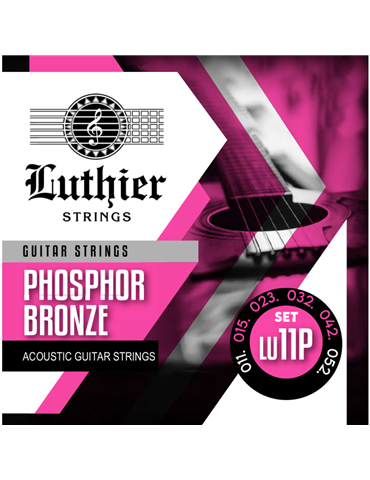 Juego Cuerdas Guitarra Acústica Luthier LU-11P Phosphor Bronze 011/052