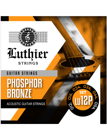 Juego Cuerdas Guitarra Acústica Luthier LU-12P Phosphor Bronze 012/054