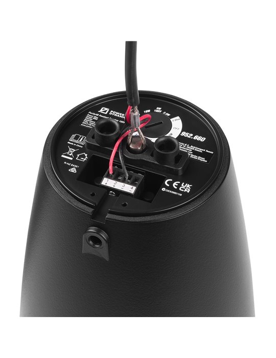 Purity4B Altavoz Colgante Premium 100V 4" Negro