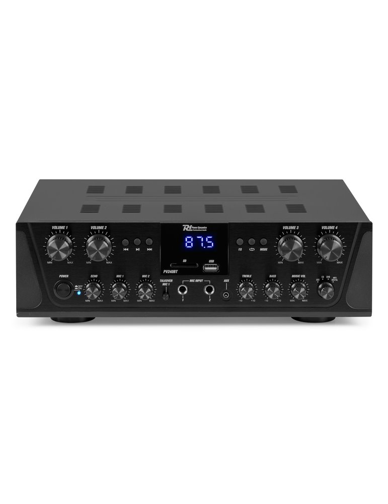 PV240BT Amplificador de audio de 4 zonas 400W