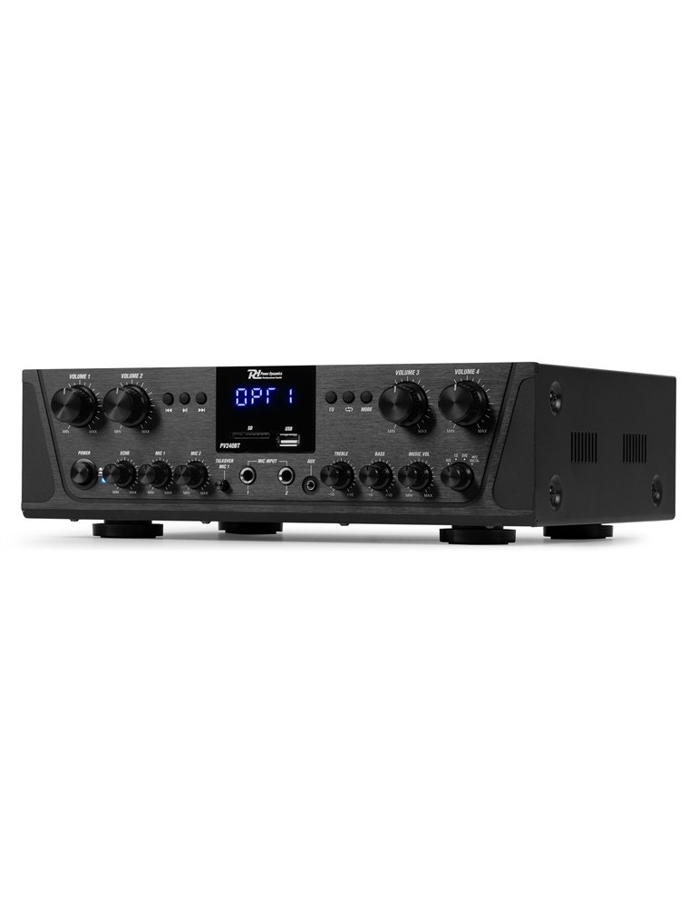 PV240BT Amplificador de audio de 4 zonas 400W