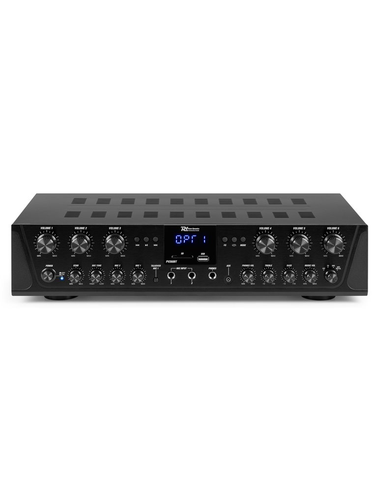 PV260BT Amplificador de audio de 6 zonas 600W