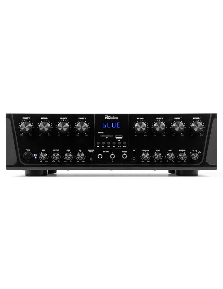 PV280BT Amplificador de audio de 8 zonas 800W