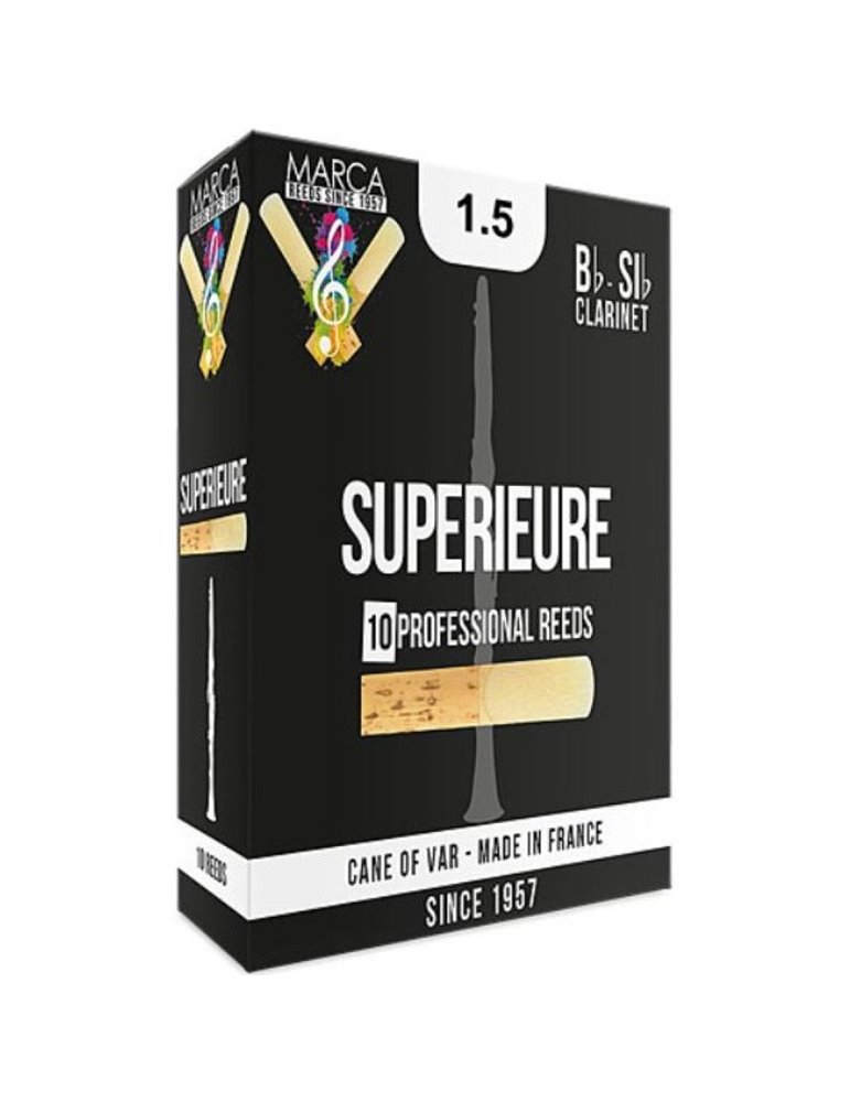 Caja 10 Cañas Clarinete Marca Superieure 1½