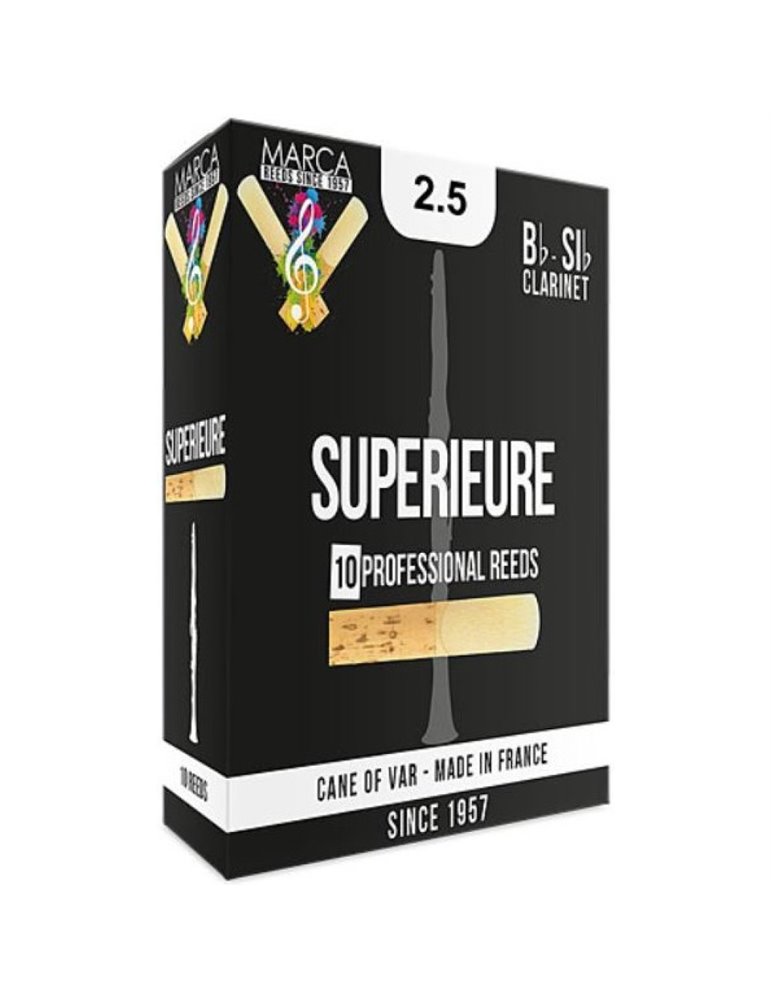 Caja 10 Cañas Clarinete Marca Superieure 2½