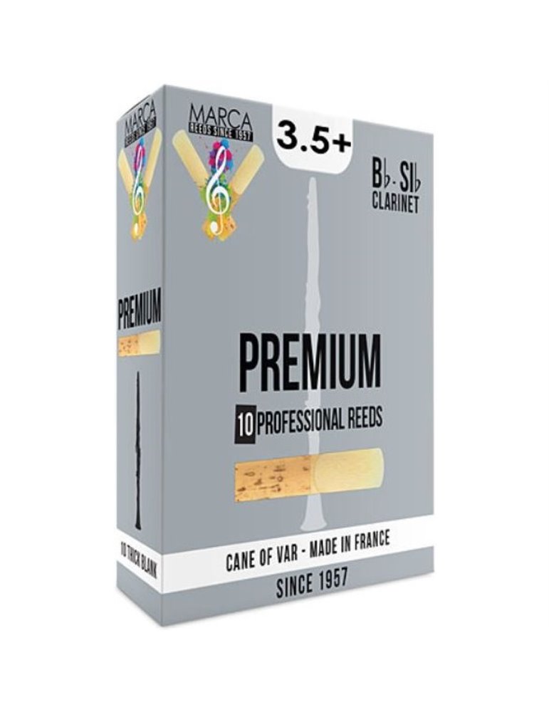 Caja 10 Cañas Clarinete Marca Premium 3½+