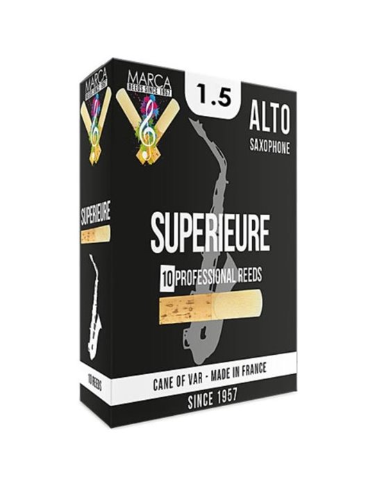 Caja 10 Cañas Saxo Alto Marca Superieure 1½