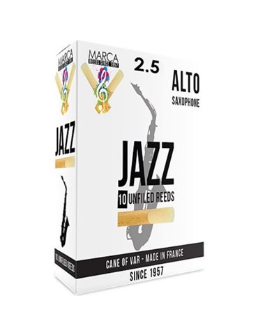 Caja 10 Cañas Saxo Alto Marca Jazz Unfiled 2½