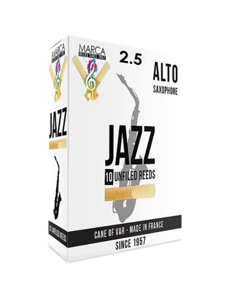 Caja 10 Cañas Saxo Alto Marca Jazz Unfiled 2½
