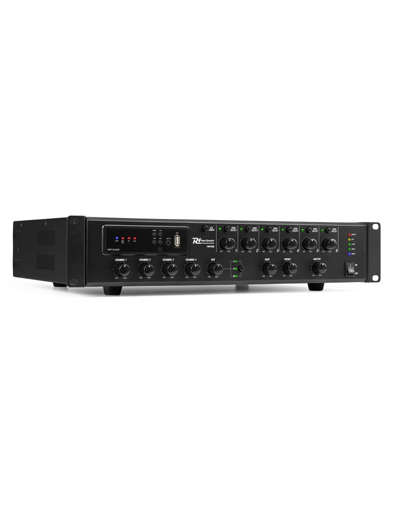 PMP480 Amplificador mezclador para instalación 480W 6 zonas