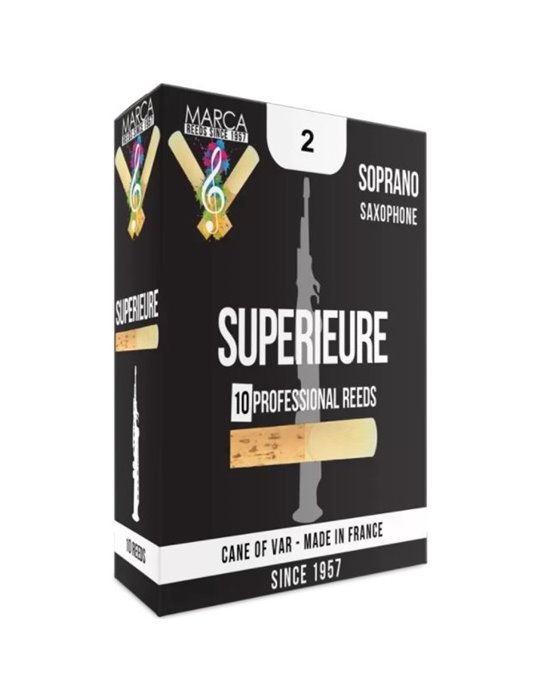 Caja 10 Cañas Saxo Soprano Marca Superieure 2