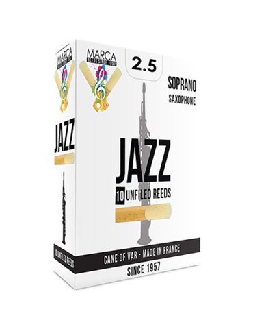 Caja 10 Cañas Saxo Soprano Marca Jazz Unfiled 2½