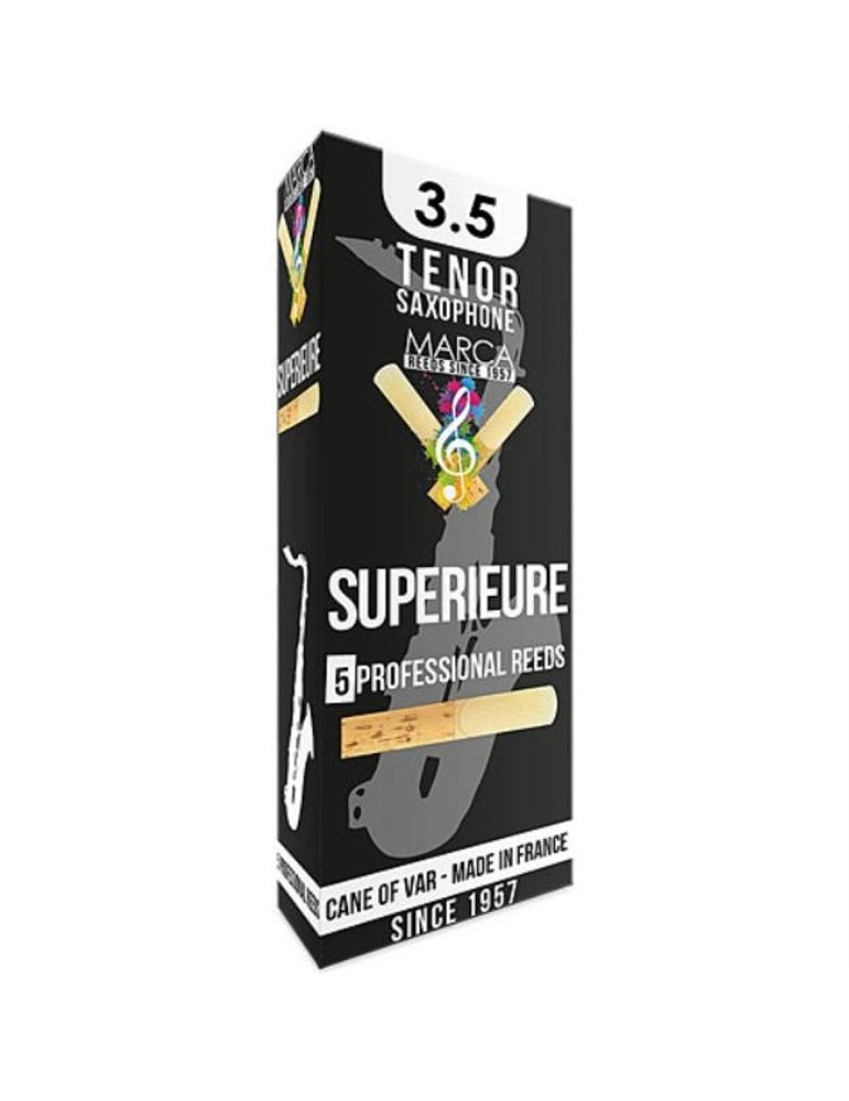 Caja 5 Cañas Saxo Tenor Marca Superieure 3½