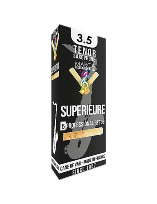 Caja 5 Cañas Saxo Tenor Marca Superieure 3½