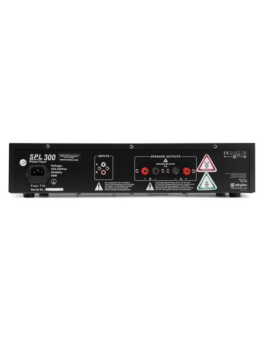 SPL 300 Amplificador 2x 150W Negro