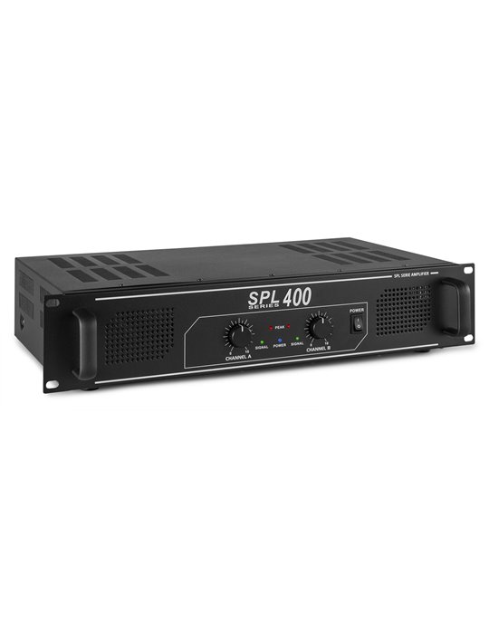 SPL400 amplificador 2x 200W Negro