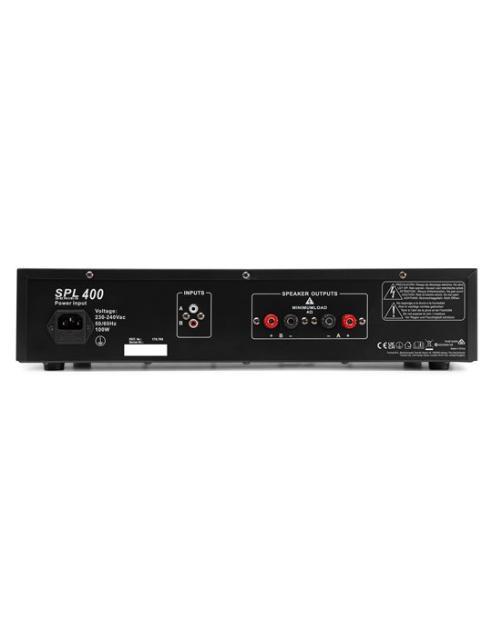 SPL400 amplificador 2x 200W Negro
