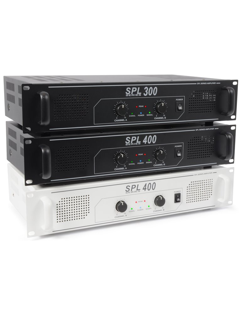 SPL400 amplificador 2x 200W Negro