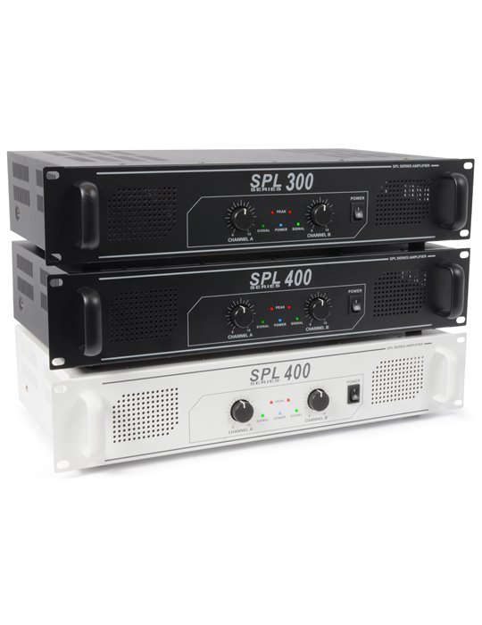 SPL400 amplificador 2x 200W Negro