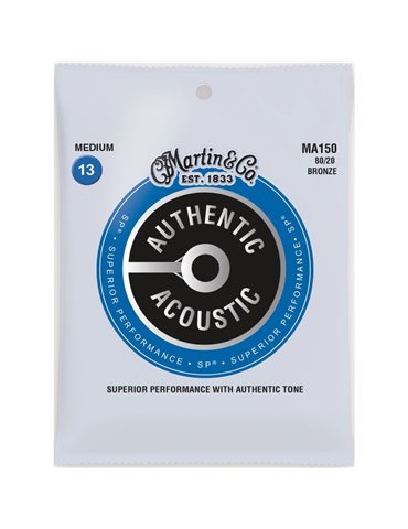Juego Cuerdas Guitarra Acústica Martin MA-150 Bronce 80/20 013-056