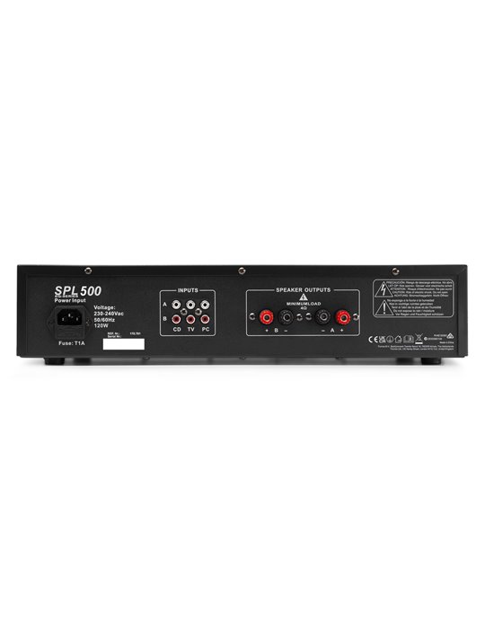 SkyTec, amplificador 2x 250W con ecualizador - SPL500EQ
