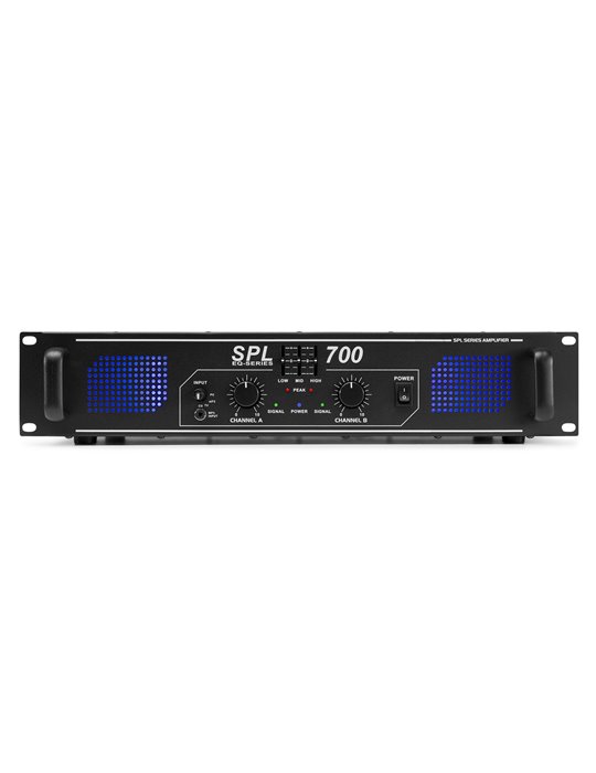 SkyTec, amplificador 2x 350W con ecualizador - SPL700EQ