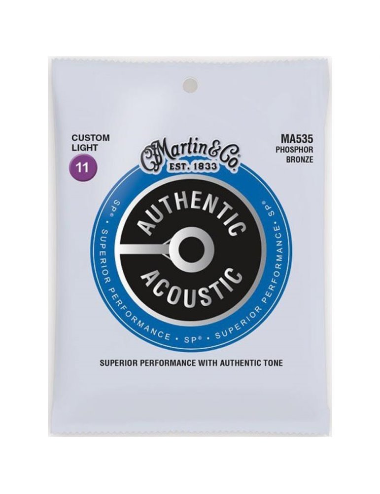 Juego Cuerdas Guitarra Acústica Martin MA-535 Phosphor 92/8 011-052
