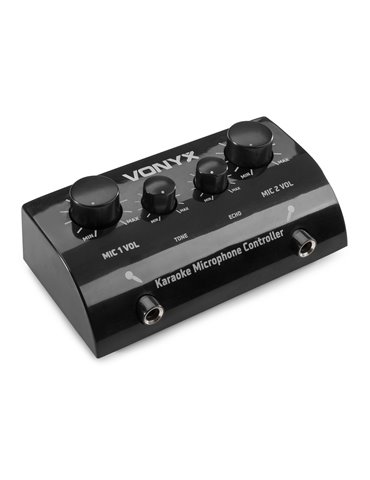 AV430B Controlador micrófonos Karaoke Negro