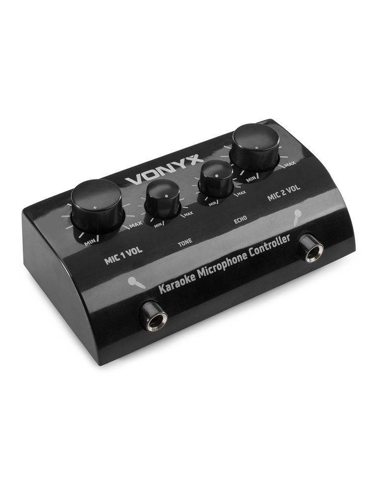 AV430B Controlador micrófonos Karaoke Negro
