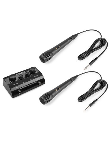 AV430B Controlador micrófonos Karaoke Negro 2