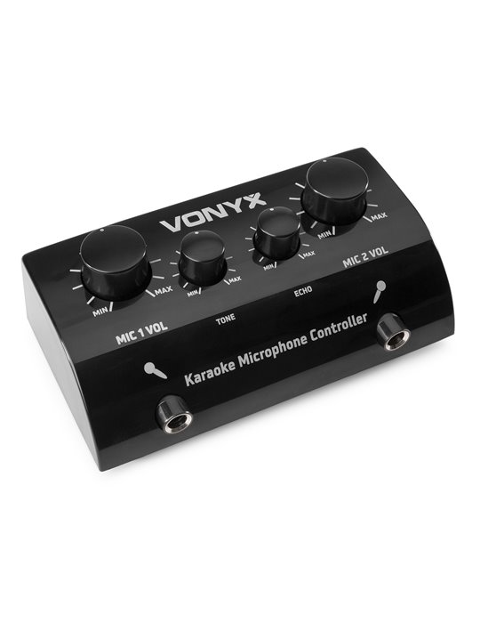AV430B Controlador micrófonos Karaoke Negro