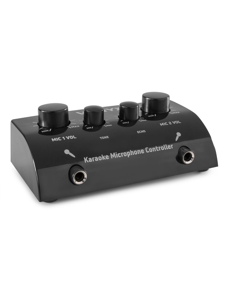 AV430B Controlador micrófonos Karaoke Negro