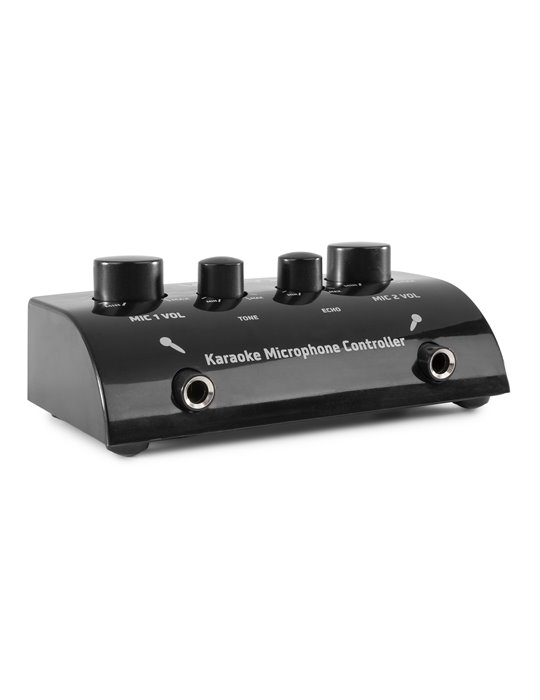 AV430B Controlador micrófonos Karaoke Negro