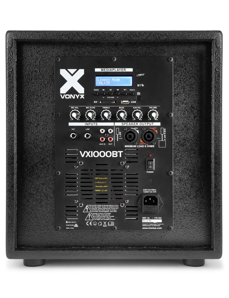 VX1000BT Sistema Activo 2.2