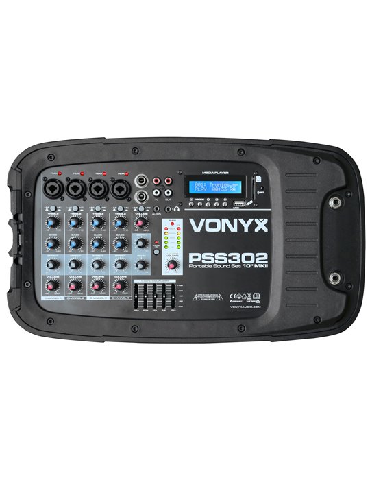 PSS302 Set Portatil 10" SD/USB/MP3/BT con Tripode