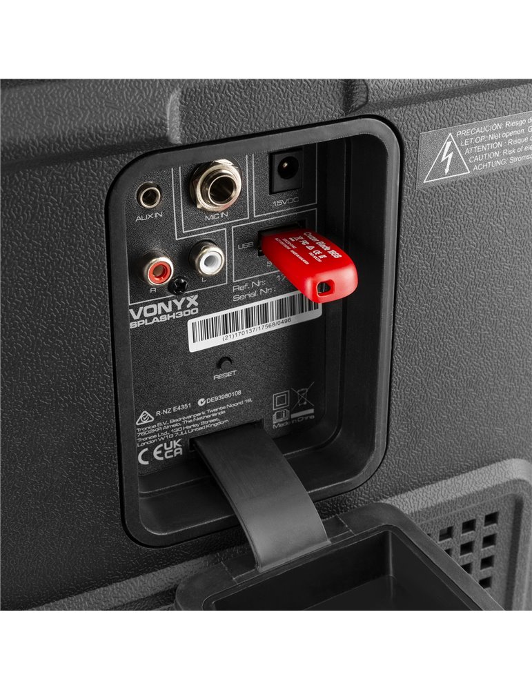 SPLASH300 Sistema portátil de sonido resistente a la intemperie