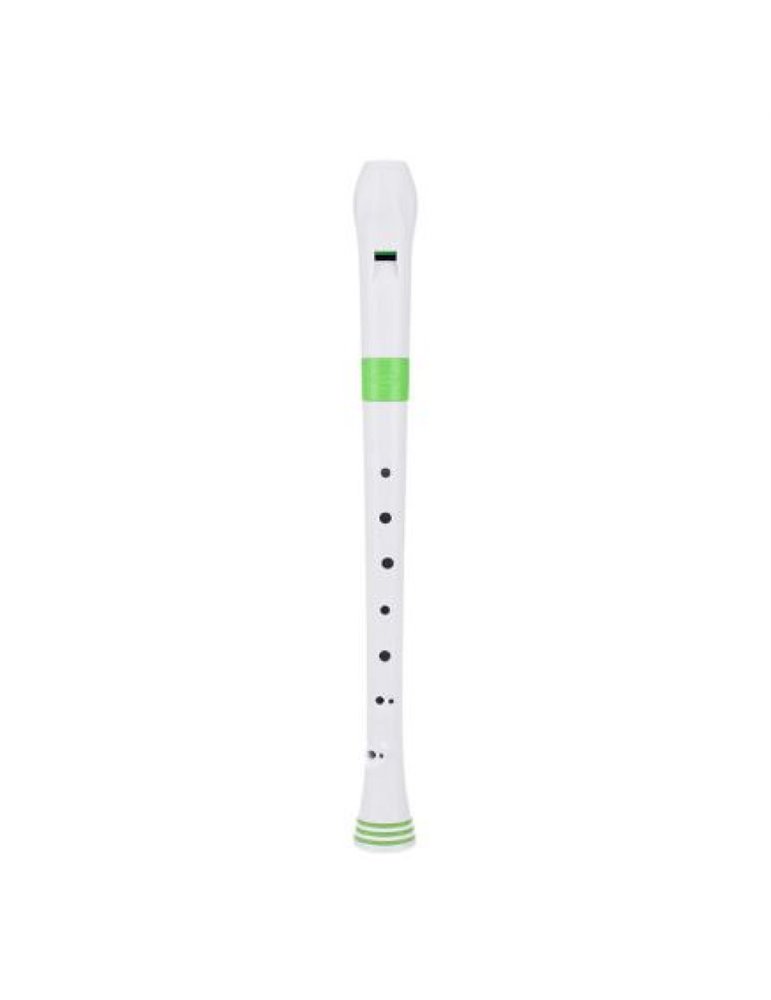 Flauta Nuvo Recorder Digitación Alemana N-310RDGRG Blanca/Verde