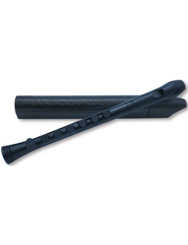 Flauta Nuvo Recorder+ Digitación Alemana N-320RDBBKG Negra/Negra