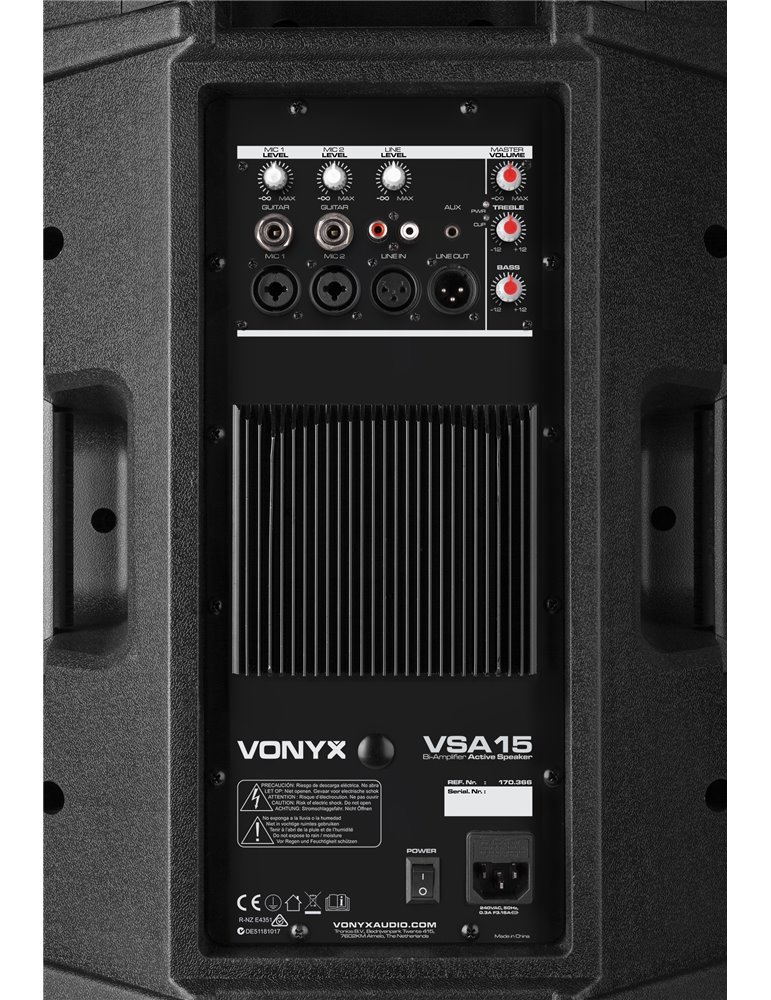 VSA15 Altavoces activos Bi-Amplificados 15" 1000W