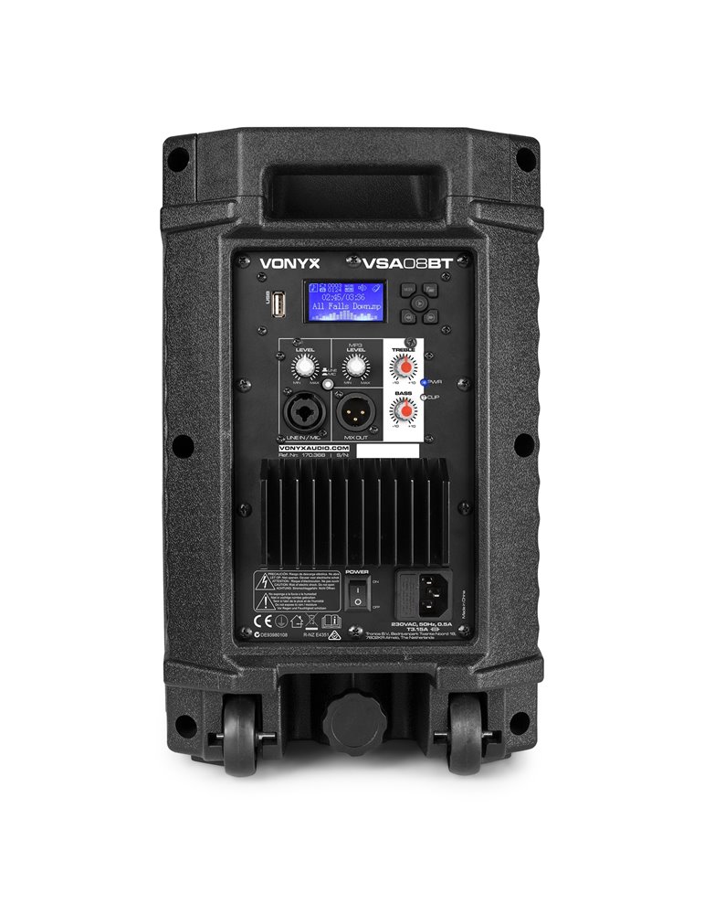 VSA08BT Altavoces activos Bi-Amplificados 8" 250W BT/MP3