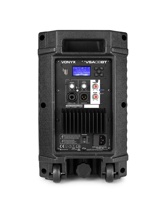 VSA08BT Altavoces activos Bi-Amplificados 8" 250W BT/MP3