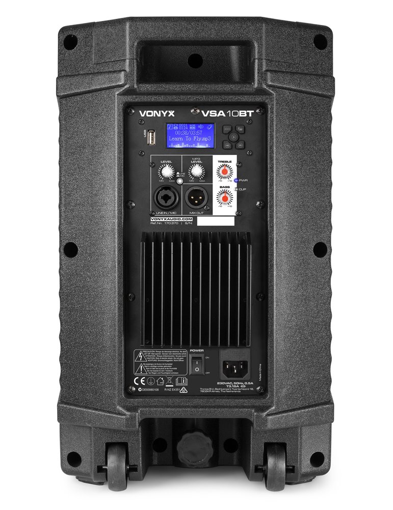 VSA10BT Altavoces activos Bi-Amplificados 10" 500W BT/MP3