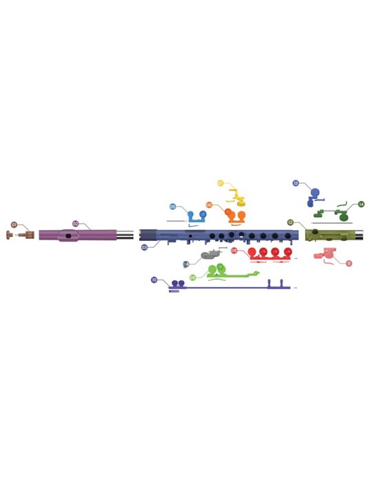 Flauta Travesera NuvoBand NB-300FBK Negro