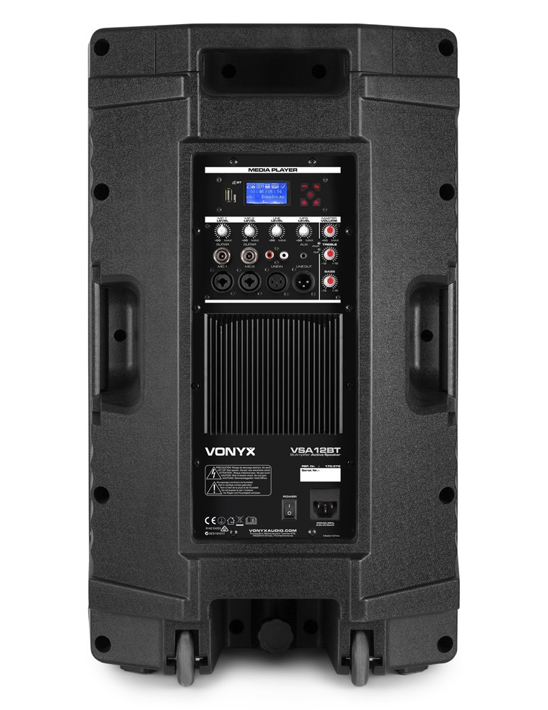 VSA12BT Altavoces activos Bi-Amplificados 12" 800W BT/MP3