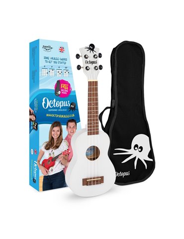 Ukelele Soprano Octopus UK-205WHS Blanco 2